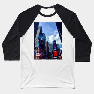 Times Square, Manhattan, New York City Baseball T-Shirt